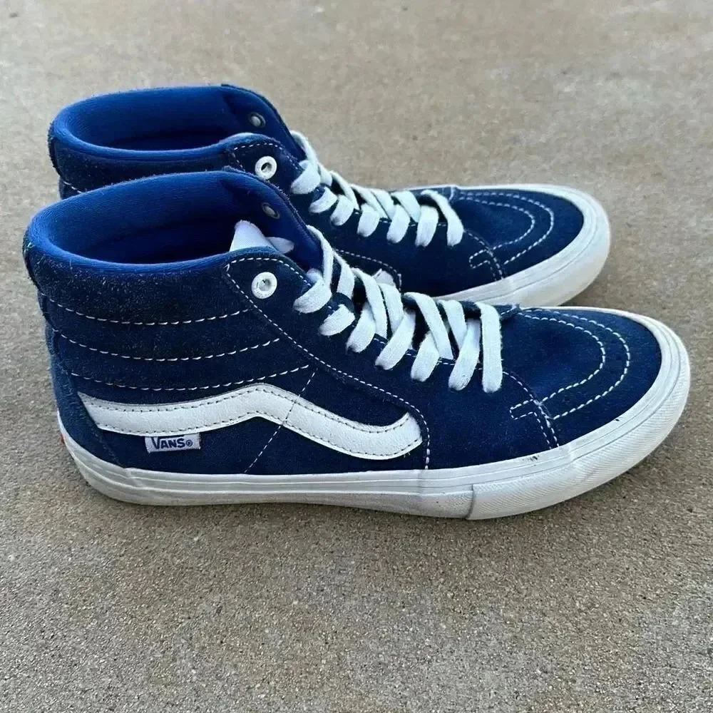 Vans SK8-Hi Pro Classics UltraCrush Blue Suede Mens Size 7